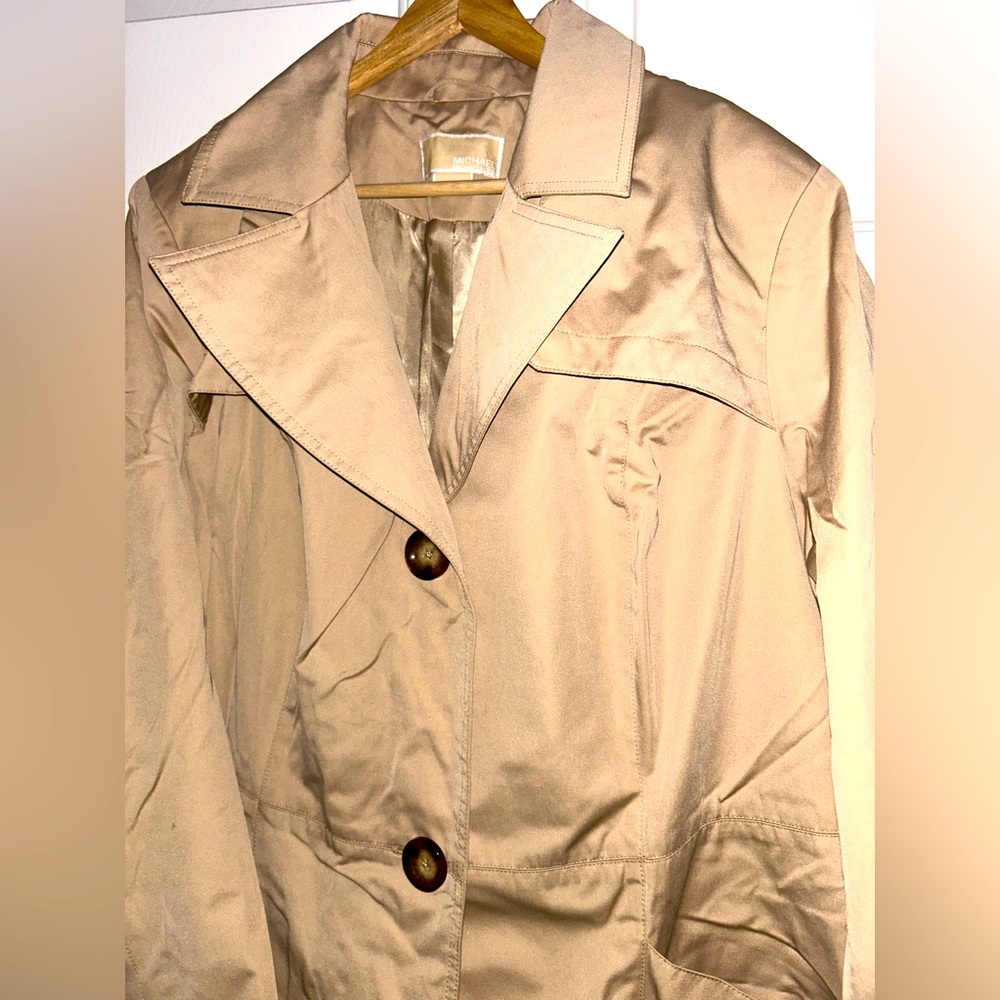 Michael Kors Women’s Tan 3/4 length Trench Coat